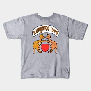 Cute kangaroo love Kids T-Shirt